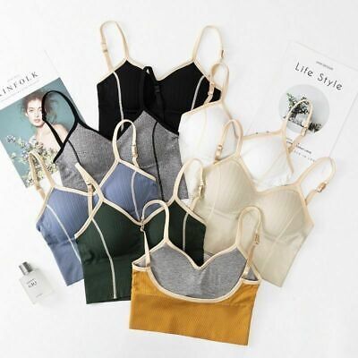 Filles Sexy en forme de U Dos Bralette Brassière Tube Tops Débardeur Crop Top