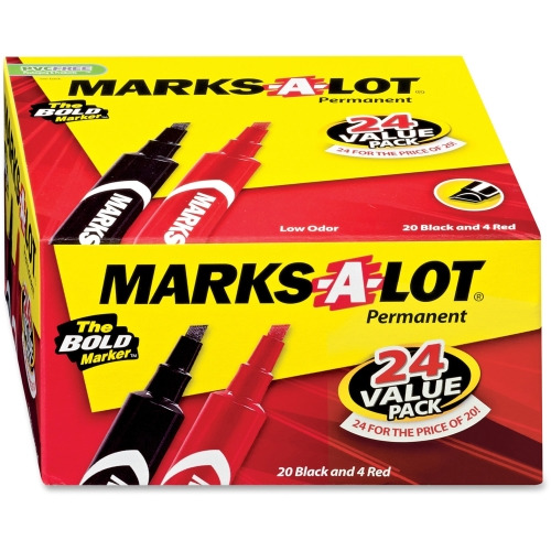 Avery® Permanent Markers, Regular Desk-Style, 24 Assorted