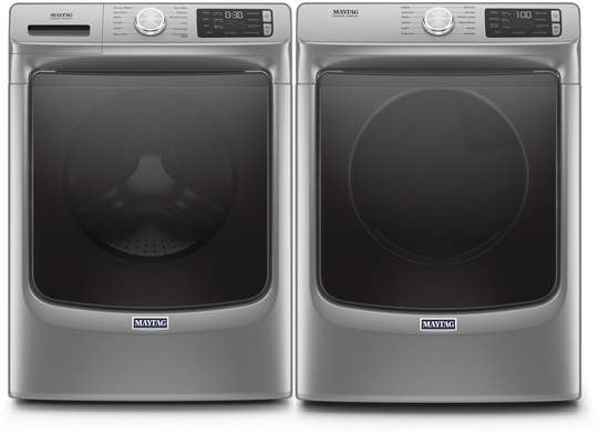 Maytag Laundry Pair with Front Load Washing Machine and Electric.