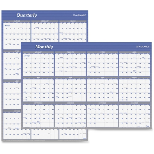 At-A-Glance Erasable/Reversible Yearly Wall Planner