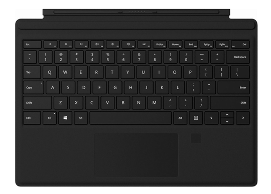 Microsoft Surface Pro Black Type Cover with Fingerprint ID