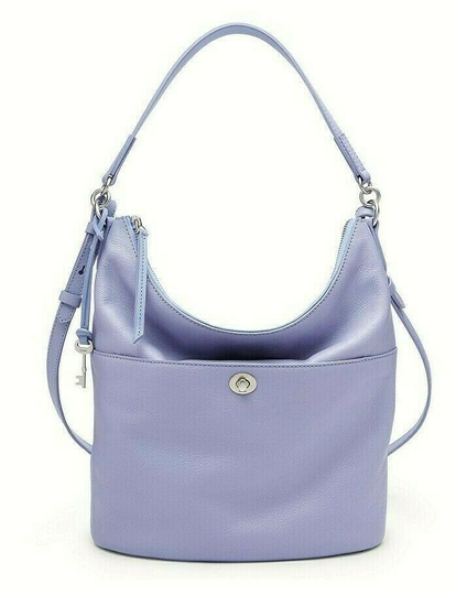 New Fossil Tallula Hobo Leather Light Lilac