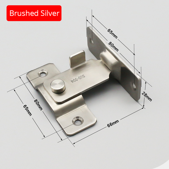 KAK 304 Stainless Steel Door Latch 90 Degree Door Buckle Security Sliding Door C