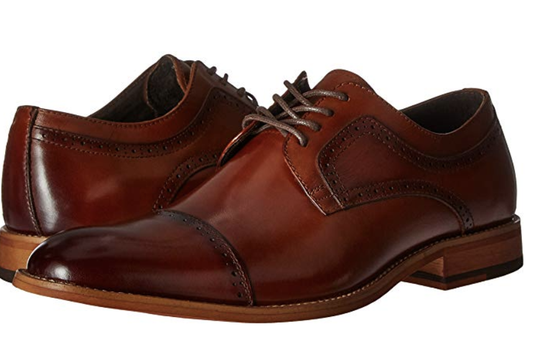 Men's Shoes Stacy Adams Dickinson Oxford Burgundy Leather 25066-601