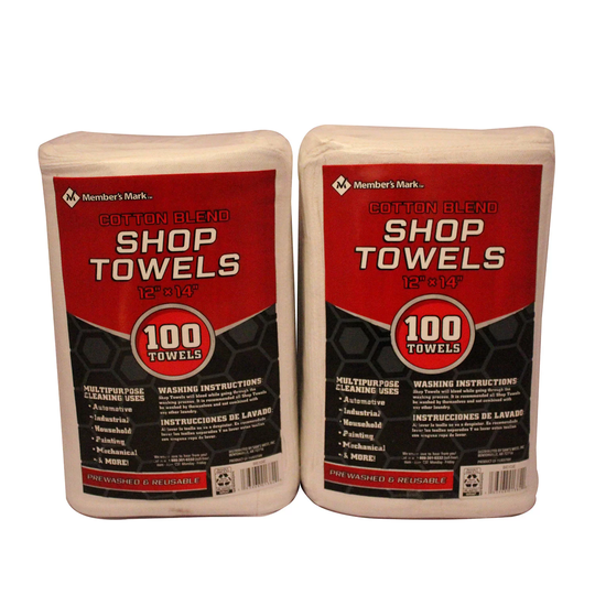 Member's Mark Shop Towels (200pk) Natural, 12" x 14"