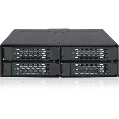 Icy Dock ToughArmor MB607SP-B Drive Enclosure for 5.25" Serial ATA/600 - Serial ATA/600 Host Interface Internal - Black