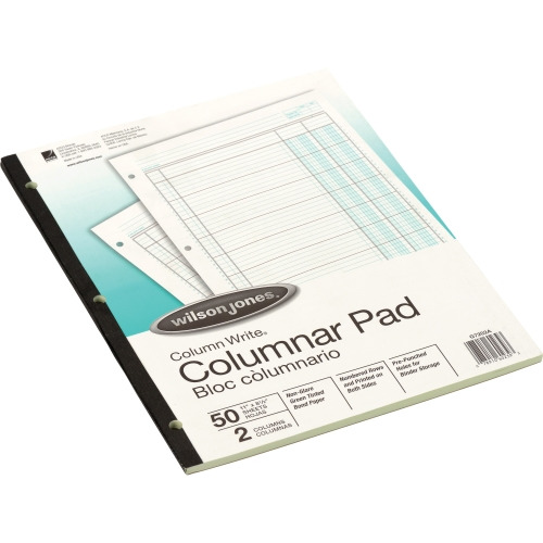 Wilson Jones Column Write 2-column Columnar Pad