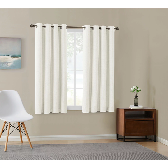 Total Blackout Window Panel Pairs-Ivory 52x63