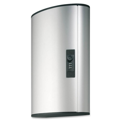 DURABLE Brushed Aluminum Combo Lock 36-Key Cabinet