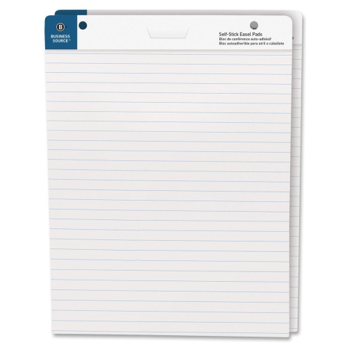 Business Source 25"x30" Lined Self-stick Easel Pads