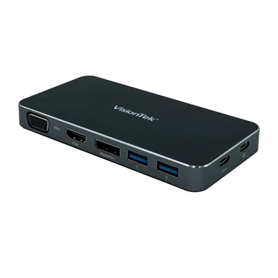 VisionTek VT200 Portable USB-C Dual Docking Station