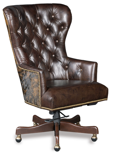 Hooker Furniture Kingston Eden Brown Leather Katherine Home Office Chair