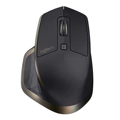 Logitech MX Master Wireless - Mouse - laser - 5 buttons - Bluetooth, 2.4 GHz - USB wireless receiver - meteorite