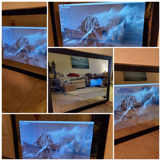 Smart Mirror or Magic Mirror 20" x 24" 1 GB to 4GB with Frame