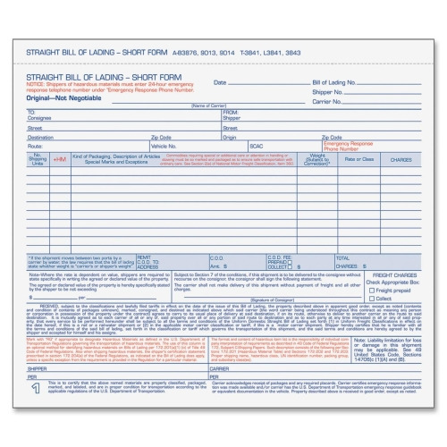 TOPS Bills of Lading Snap-Off Sets