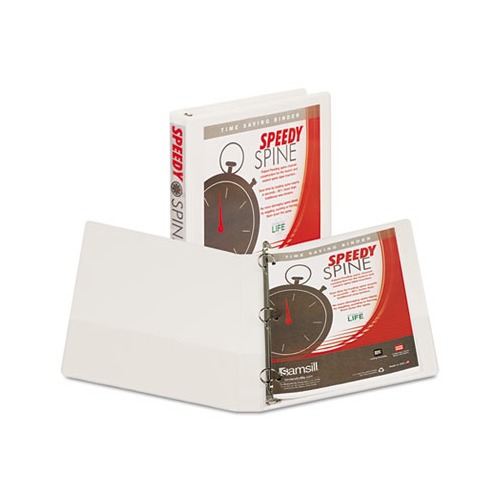 Speedy Spine Heavy-Duty Time Saving Round Ring View Binder