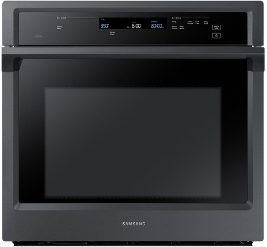 Samsung 30" Fingerprint Resistant Black Stainless Steel Smart Single Wall Oven With Steam Cook