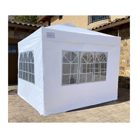 10'x10' Commercial Grade Instant Canopy with Walls and Weight Bags POPUPSHADE