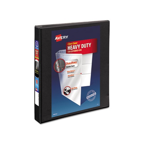 Heavy-Duty Non Stick View Binder with DuraHinge and Slant Rings