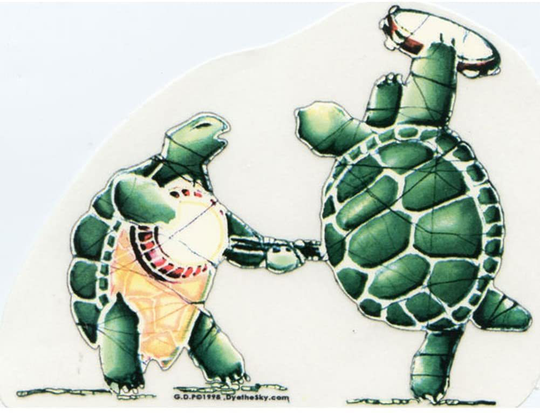 Grateful Dead Terrapin Outside Window Sticker Deadhead Car Decal