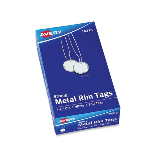 Heavyweight Stock Metal Rim Tags
