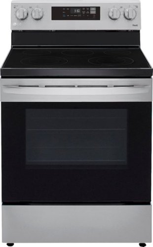 LG - 6.3 Cu. Ft. Smart Freestanding Electric Range with EasyClean and WideView Window - Stainless steel