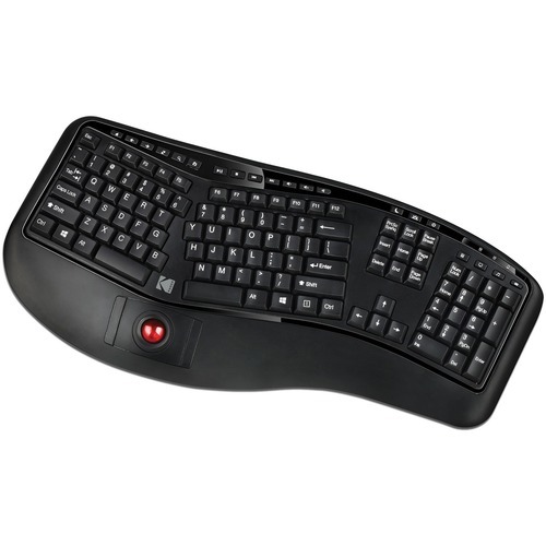 Kodak Tru-Form 3500 Wireless Ergonomic Trackball Keyboard