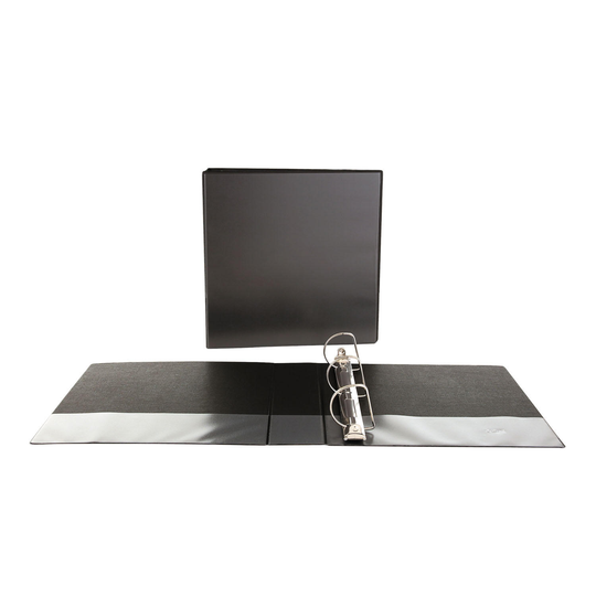 Universal® Slant-Ring Economy View Binder, 2" Capacity, Black