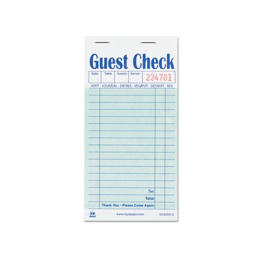 Guest Check Book