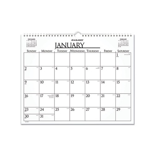 Business Monthly Wall Calendar