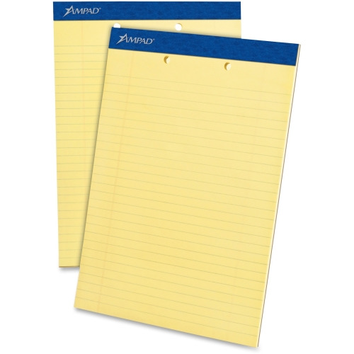 Ampad Perforated Ruled Pads - Letter