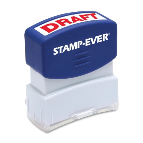 Stamp-Ever Pre-inked Red DRAFT Stamp