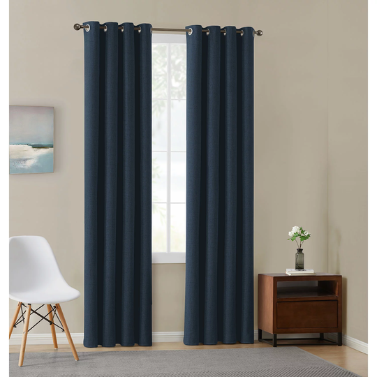 Total Blackout Window Panel Pairs-Indigo 52x108