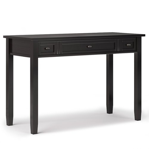 Simpli Home - Warm Shaker SOLID WOOD Transitional 48 inch Wide Writing Office Desk in - Hickory Brown