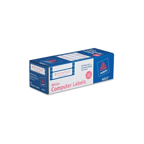Avery Dot Matrix Printer Address Labels, 5,000 White Labels (4013)