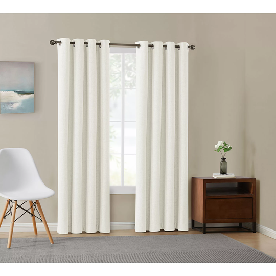 Total Blackout Window Panel Pairs-Ivory 52x84