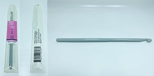 Lot of 2 Allary Crochet Hook I9 (5.5mm X 6")