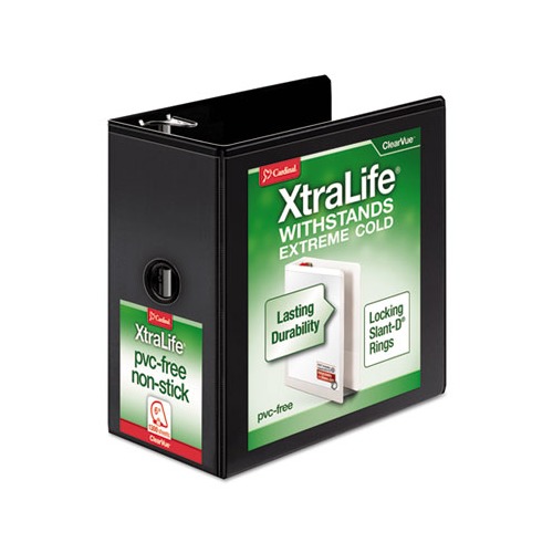 XtraLife ClearVue Non-Stick Locking Slant-D Ring Binder