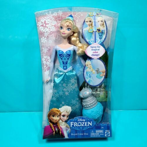 Disney Frozen Royal Color Elsa Doll 12" Elsa Magical Dress & Crown Changes NEW