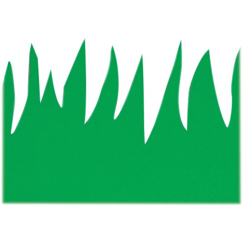 Hygloss Green Grass Design Border Strips
