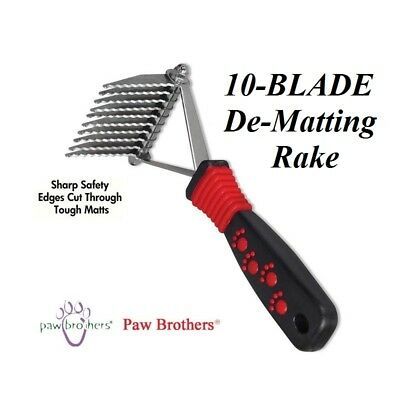 10 SAFETY BLADE DEMATTING Y RAKE Tool DOG CAT GROOMING Dematter De-Matting Razor