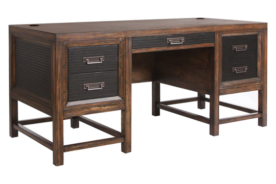Branson Brown Pedestal Office Desk