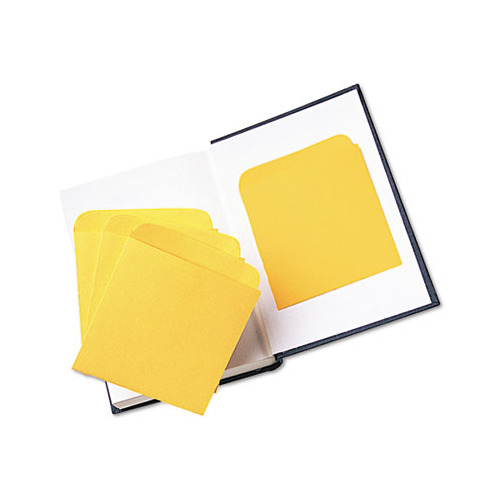 Library Book Card Pockets with Ungummed Backs