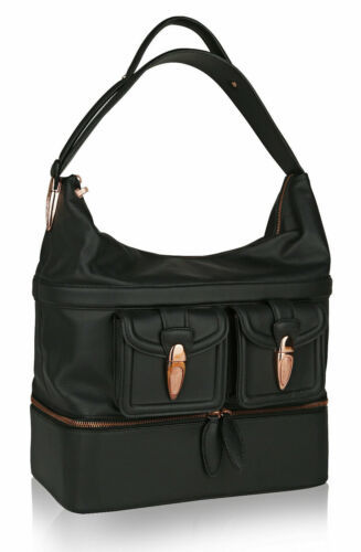 Sharon Gioe Di Toscanne Seau Cuir Sac à Main, XL, Noir