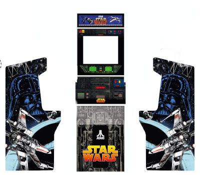 ARCADE1UP Legacy,ARCADE 1UP STARWARS ARCADE DESIGN Artwork Vinyl Graphics