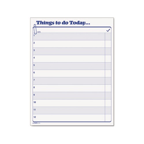 Things To Do Today Daily Agenda Pad