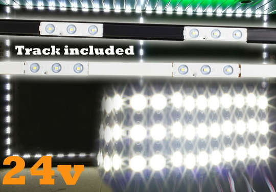 24v Brightest Storefront LED Window Light module Z3030 + Track + power