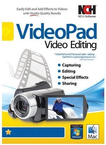 VideoPad Video Editor Masters Edition MPEG ,WMV editor Edit Video , Copy , Cut