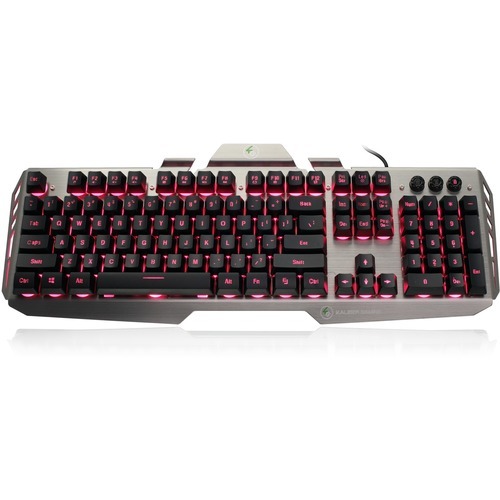 IOGEAR Kaliber Gaming HVER Aluminum Gaming Keyboard - Black/Gray