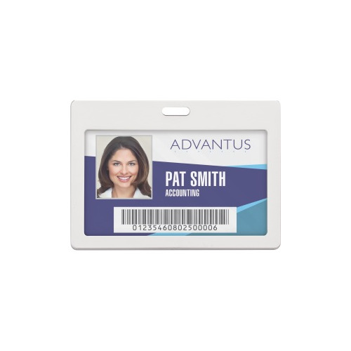 Advantus Horizontal Rigid ID Badge Holder